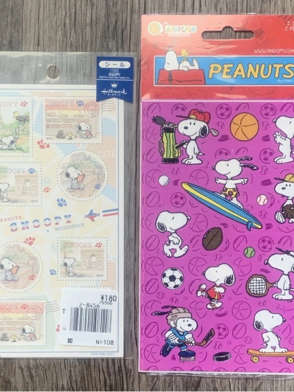 NWT Hallmark Sandylion Peanuts Snoopy & Woodstock Sticker Sheets Bundle